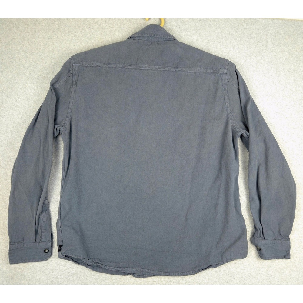 American Giant Men's Gray Long Sleeve Button Up Casual Shirt Size L Woven USA - Picture 5 of 7